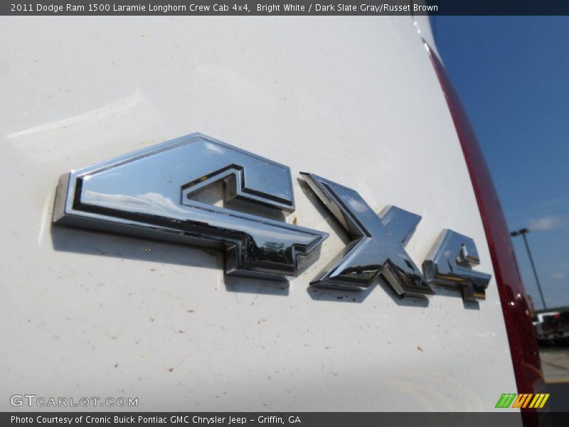 Bright White / Dark Slate Gray/Russet Brown 2011 Dodge Ram 1500 Laramie Longhorn Crew Cab 4x4