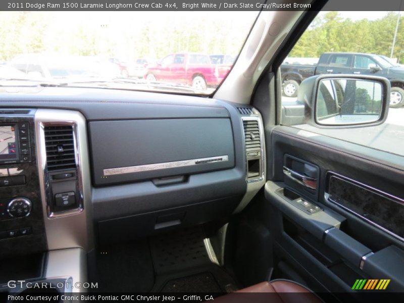 Bright White / Dark Slate Gray/Russet Brown 2011 Dodge Ram 1500 Laramie Longhorn Crew Cab 4x4