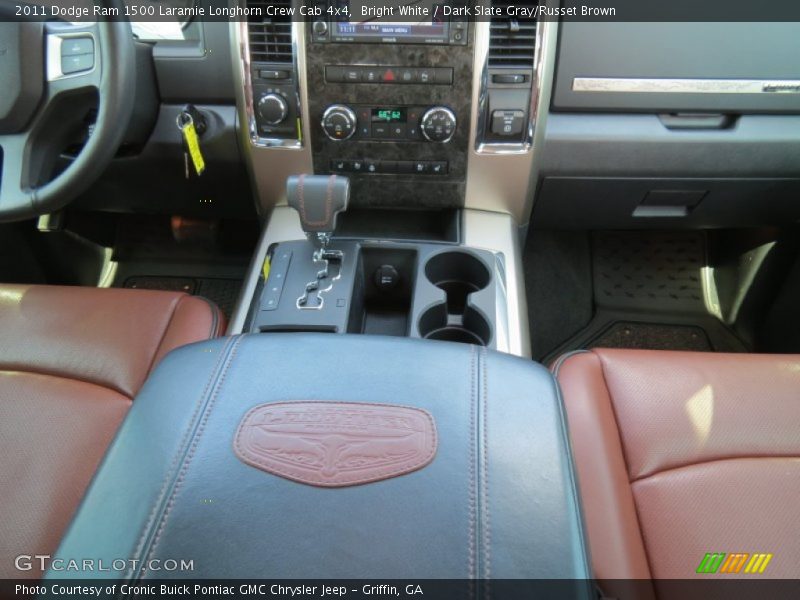 Bright White / Dark Slate Gray/Russet Brown 2011 Dodge Ram 1500 Laramie Longhorn Crew Cab 4x4