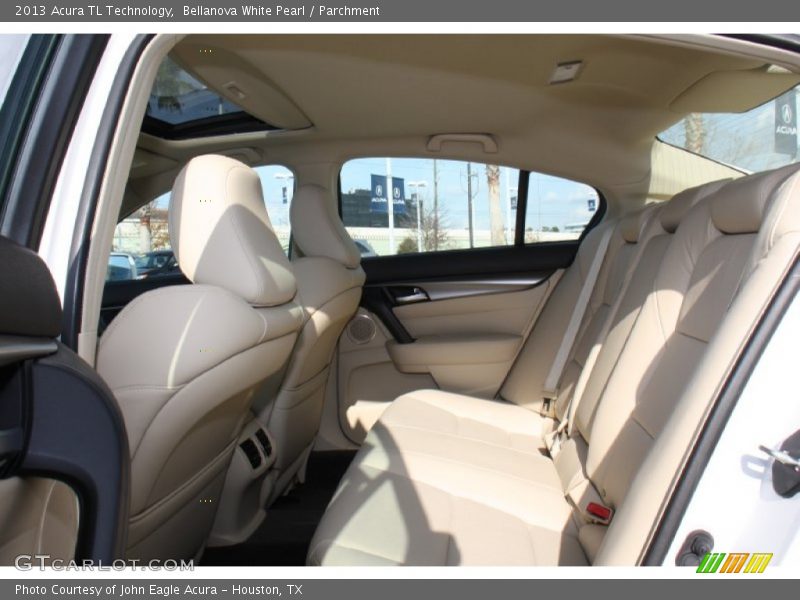 Rear Seat of 2013 TL Technology