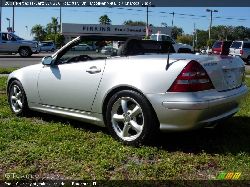 Brilliant Silver Metallic / Charcoal Black 2001 Mercedes-Benz SLK 320 Roadster