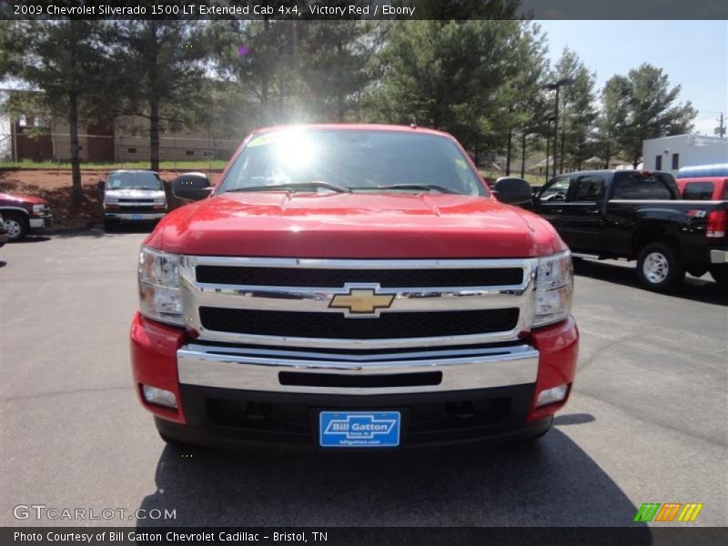 Victory Red / Ebony 2009 Chevrolet Silverado 1500 LT Extended Cab 4x4