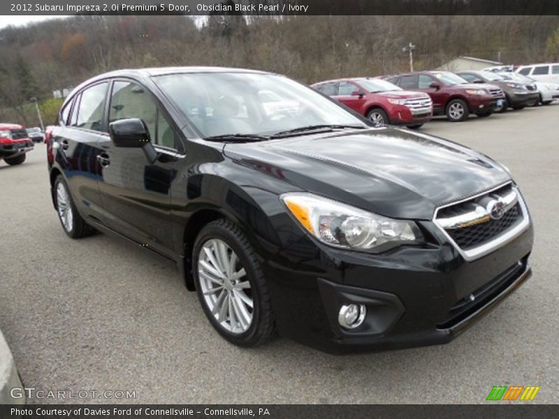 Obsidian Black Pearl / Ivory 2012 Subaru Impreza 2.0i Premium 5 Door