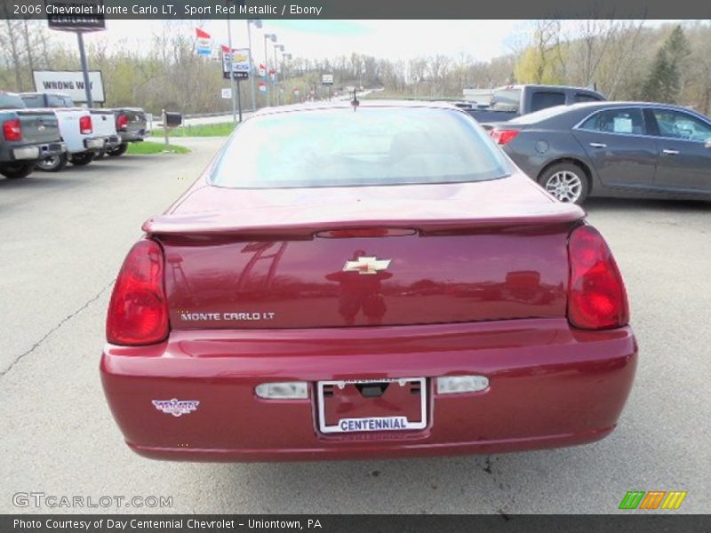 Sport Red Metallic / Ebony 2006 Chevrolet Monte Carlo LT
