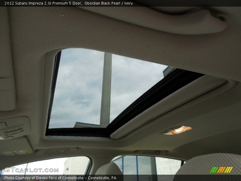 Obsidian Black Pearl / Ivory 2012 Subaru Impreza 2.0i Premium 5 Door