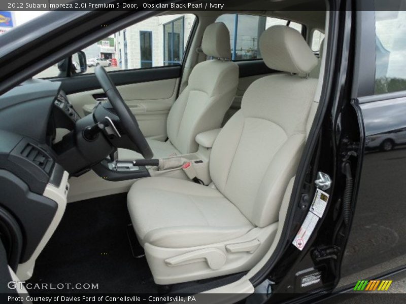Obsidian Black Pearl / Ivory 2012 Subaru Impreza 2.0i Premium 5 Door