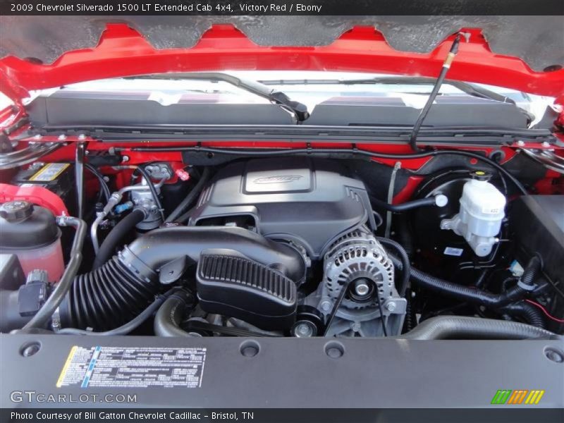 Victory Red / Ebony 2009 Chevrolet Silverado 1500 LT Extended Cab 4x4
