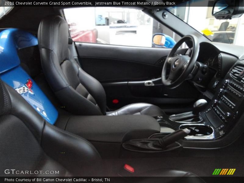 Jetstream Blue Tintcoat Metallic / Ebony Black 2011 Chevrolet Corvette Grand Sport Convertible