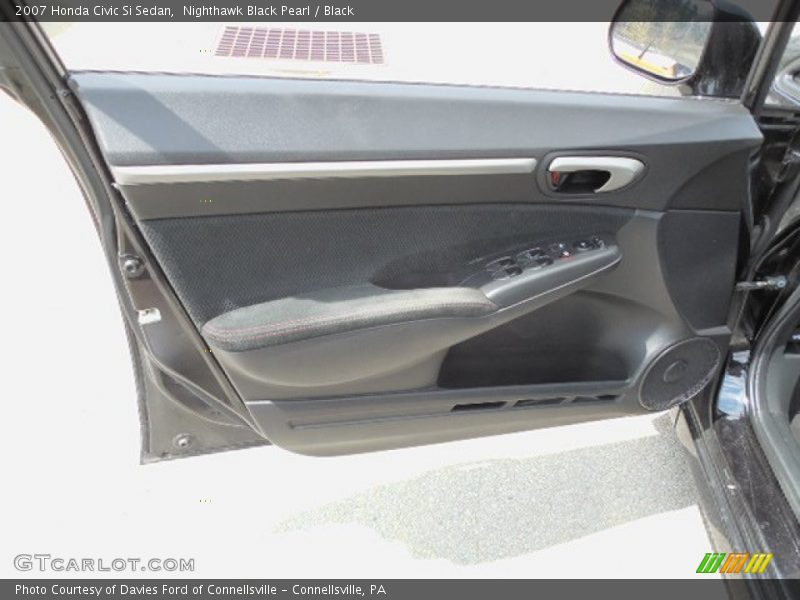Nighthawk Black Pearl / Black 2007 Honda Civic Si Sedan
