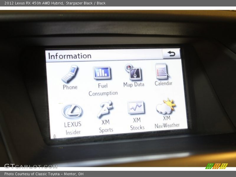 Stargazer Black / Black 2012 Lexus RX 450h AWD Hybrid