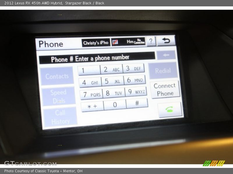 Stargazer Black / Black 2012 Lexus RX 450h AWD Hybrid