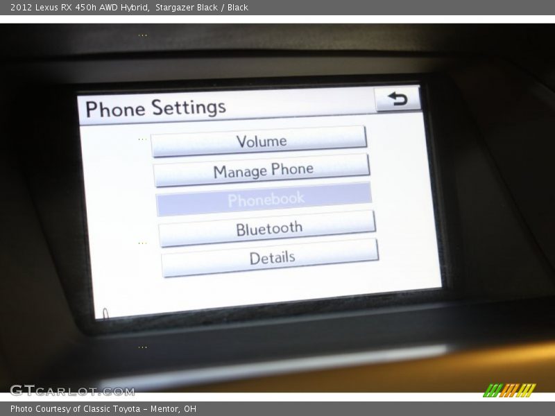 Stargazer Black / Black 2012 Lexus RX 450h AWD Hybrid