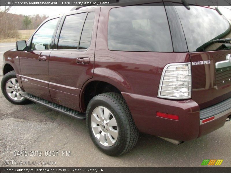 Dark Cherry Metallic / Camel 2007 Mercury Mountaineer AWD