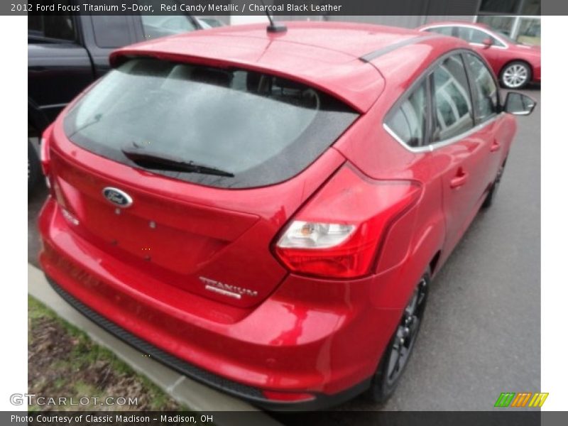 Red Candy Metallic / Charcoal Black Leather 2012 Ford Focus Titanium 5-Door