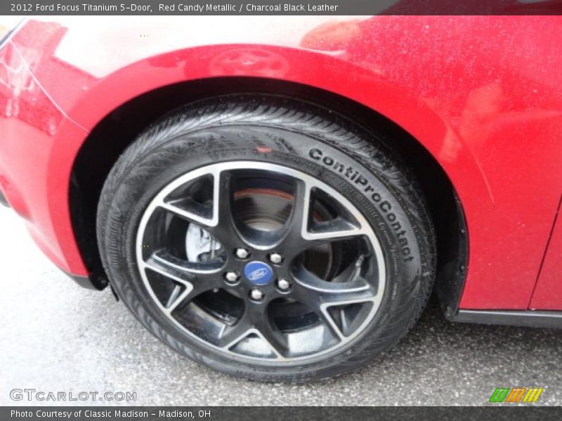 Red Candy Metallic / Charcoal Black Leather 2012 Ford Focus Titanium 5-Door
