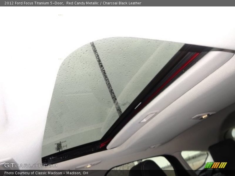Red Candy Metallic / Charcoal Black Leather 2012 Ford Focus Titanium 5-Door