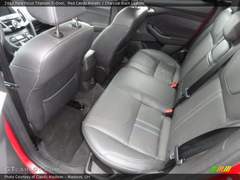 Red Candy Metallic / Charcoal Black Leather 2012 Ford Focus Titanium 5-Door