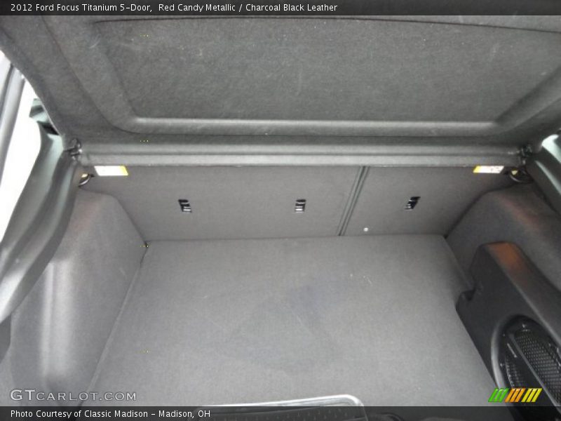 Red Candy Metallic / Charcoal Black Leather 2012 Ford Focus Titanium 5-Door