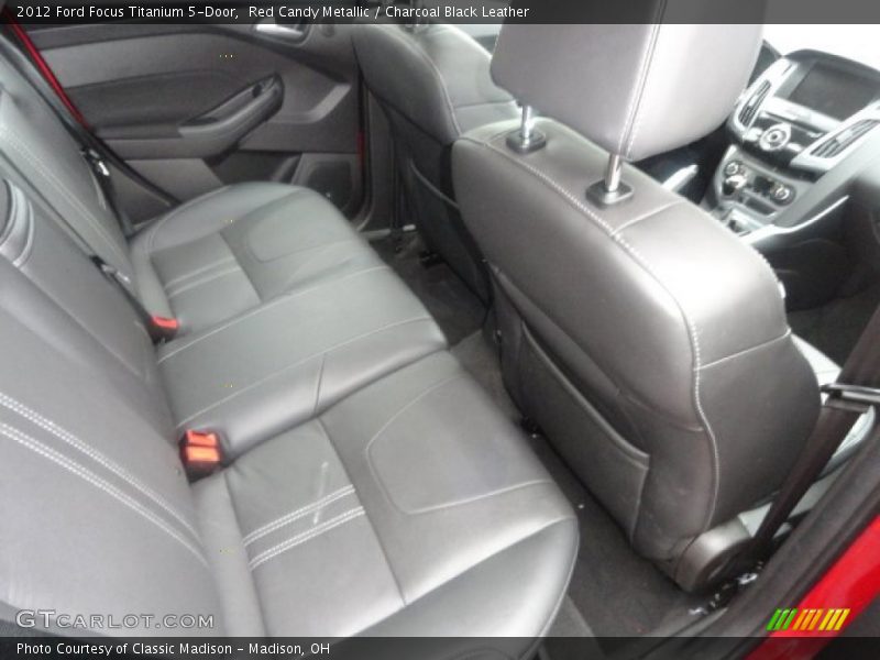 Red Candy Metallic / Charcoal Black Leather 2012 Ford Focus Titanium 5-Door