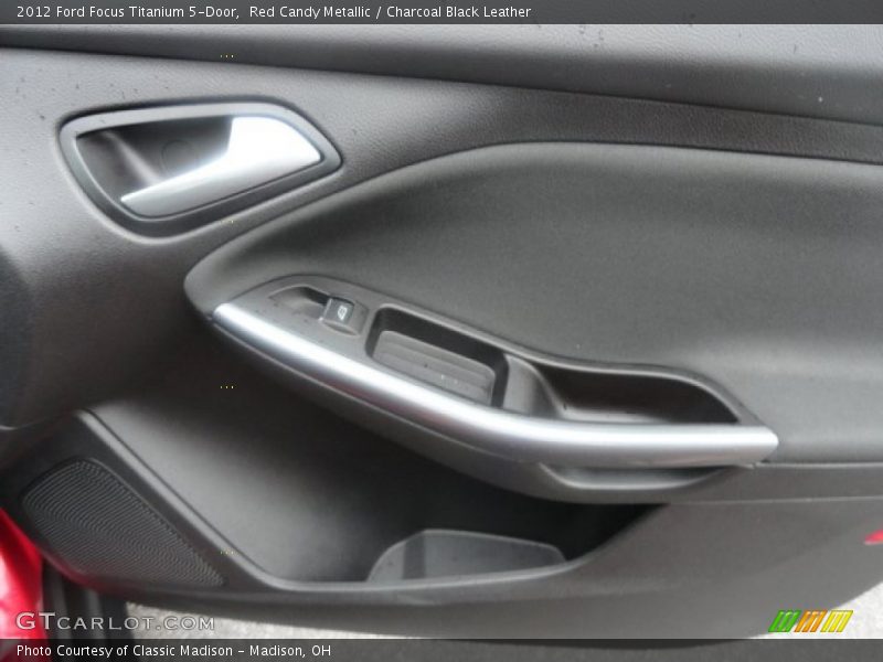 Red Candy Metallic / Charcoal Black Leather 2012 Ford Focus Titanium 5-Door