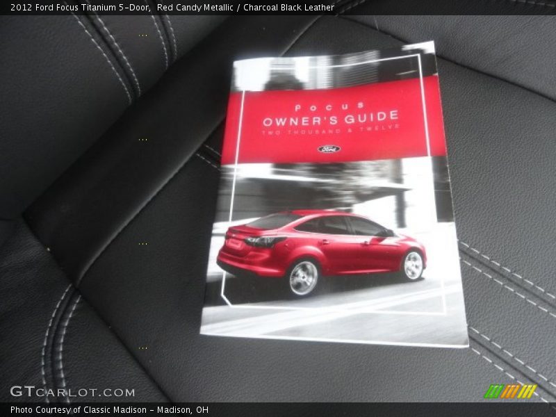 Red Candy Metallic / Charcoal Black Leather 2012 Ford Focus Titanium 5-Door