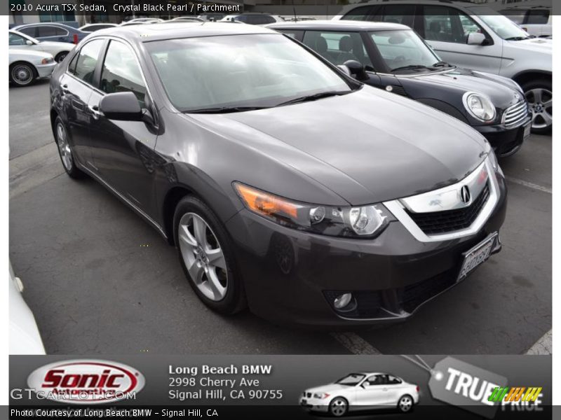 Crystal Black Pearl / Parchment 2010 Acura TSX Sedan