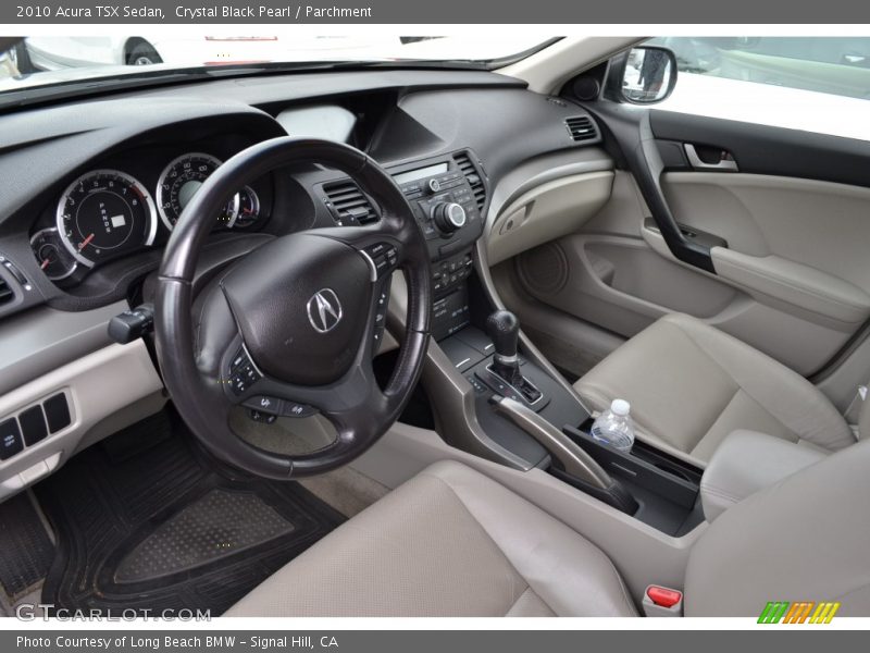 Crystal Black Pearl / Parchment 2010 Acura TSX Sedan