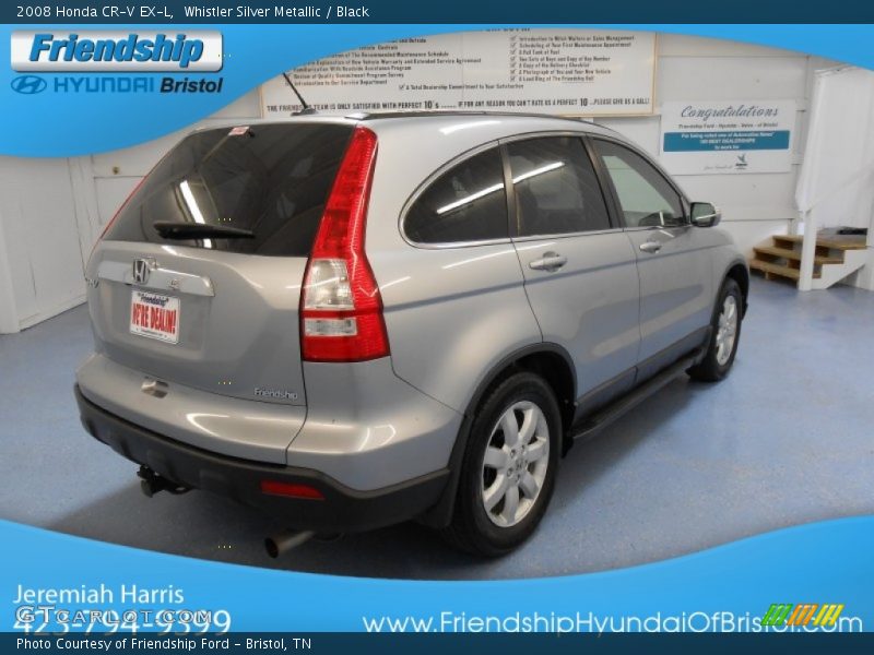 Whistler Silver Metallic / Black 2008 Honda CR-V EX-L