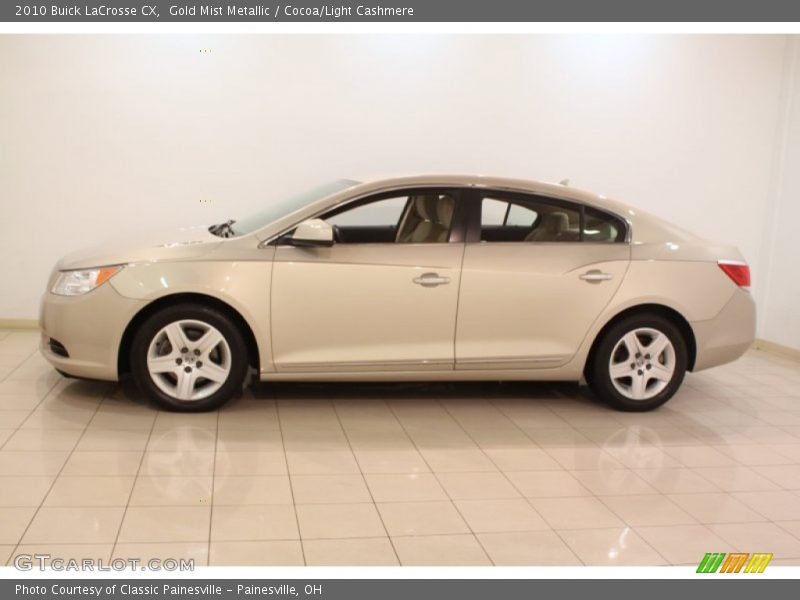 Gold Mist Metallic / Cocoa/Light Cashmere 2010 Buick LaCrosse CX