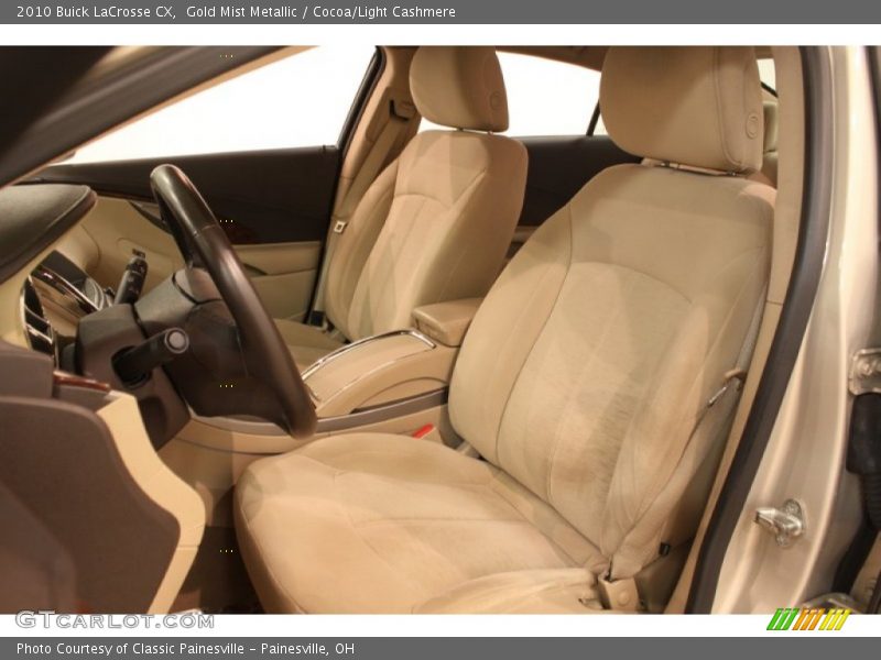 Gold Mist Metallic / Cocoa/Light Cashmere 2010 Buick LaCrosse CX
