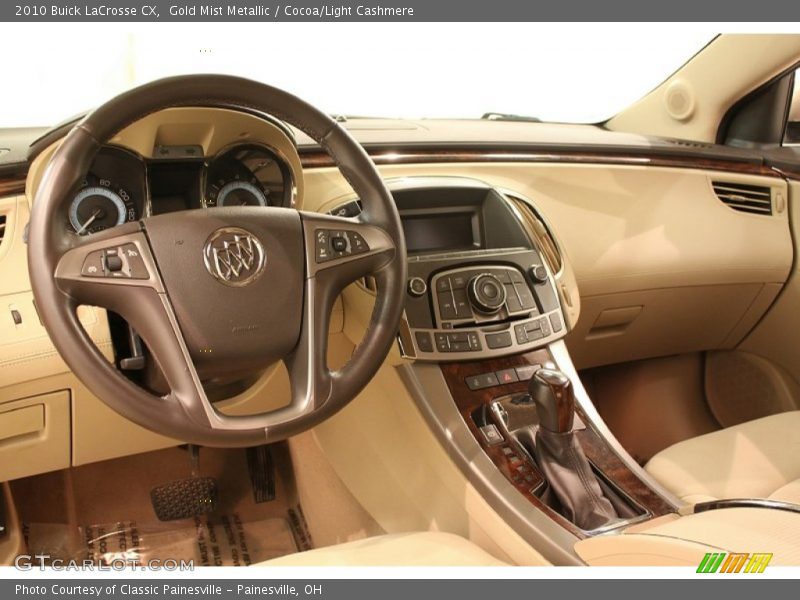 Dashboard of 2010 LaCrosse CX