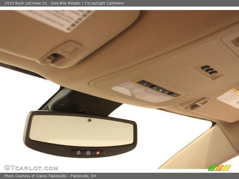 Gold Mist Metallic / Cocoa/Light Cashmere 2010 Buick LaCrosse CX