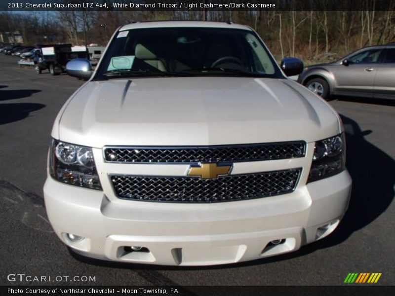 White Diamond Tricoat / Light Cashmere/Dark Cashmere 2013 Chevrolet Suburban LTZ 4x4