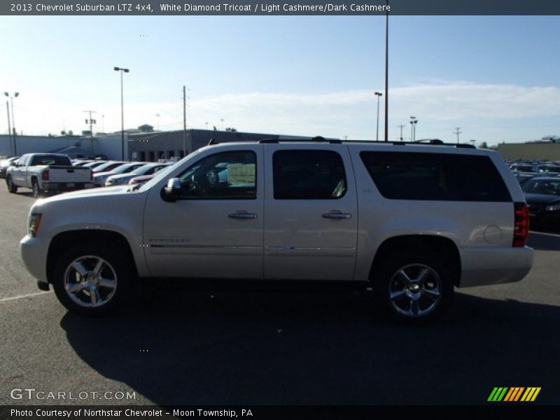 White Diamond Tricoat / Light Cashmere/Dark Cashmere 2013 Chevrolet Suburban LTZ 4x4