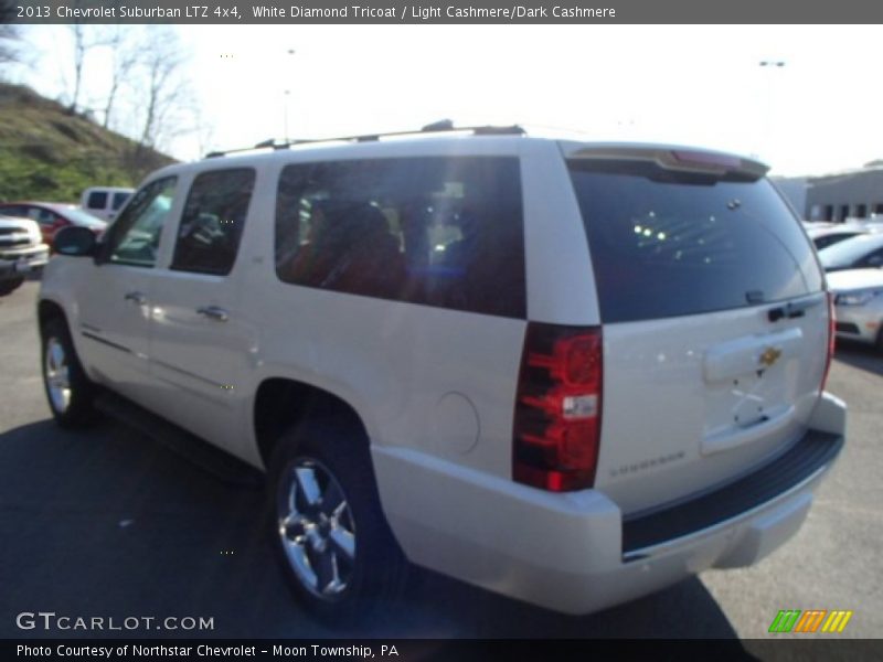 White Diamond Tricoat / Light Cashmere/Dark Cashmere 2013 Chevrolet Suburban LTZ 4x4
