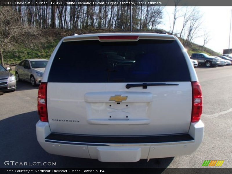 White Diamond Tricoat / Light Cashmere/Dark Cashmere 2013 Chevrolet Suburban LTZ 4x4