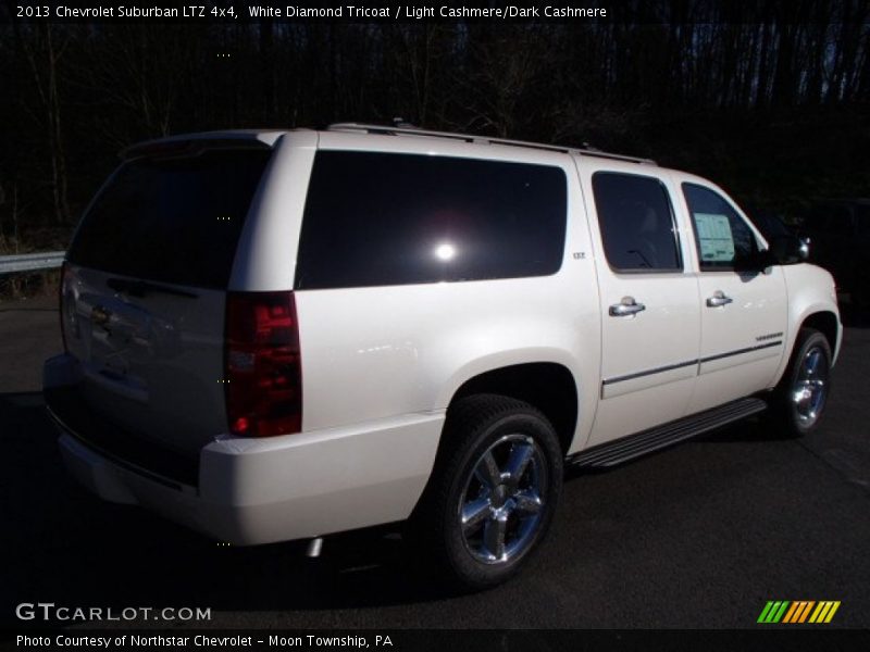 White Diamond Tricoat / Light Cashmere/Dark Cashmere 2013 Chevrolet Suburban LTZ 4x4