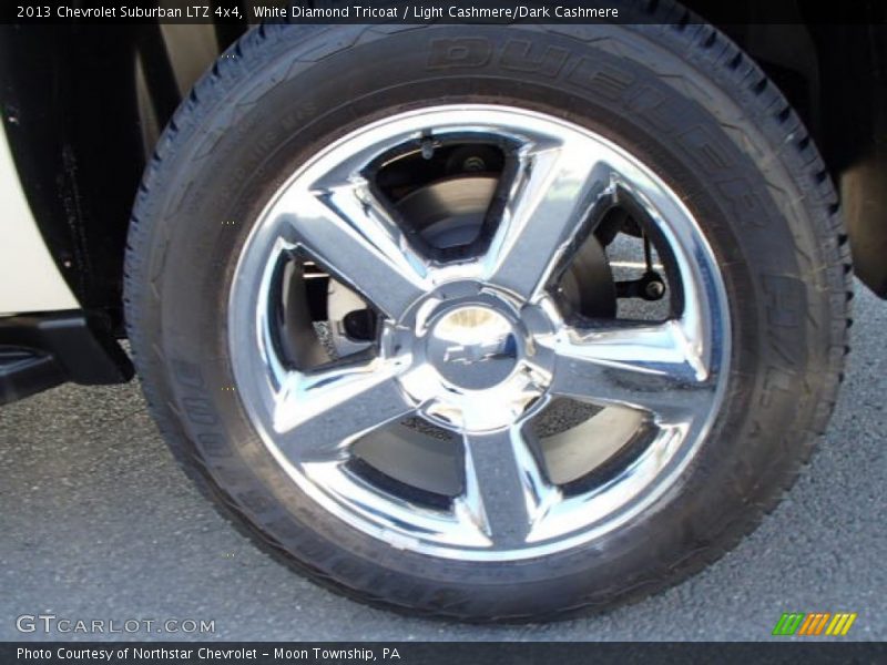 White Diamond Tricoat / Light Cashmere/Dark Cashmere 2013 Chevrolet Suburban LTZ 4x4