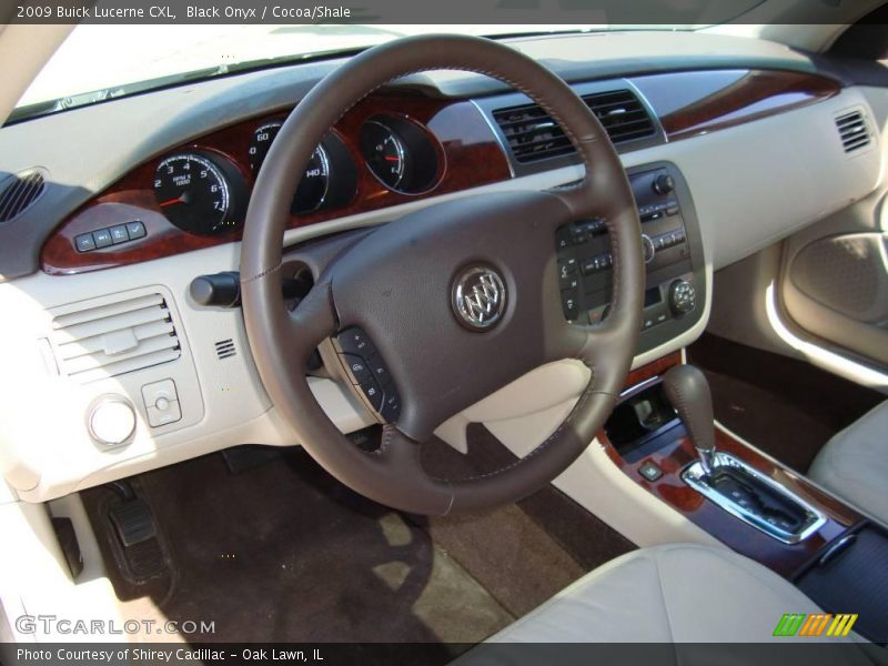 Black Onyx / Cocoa/Shale 2009 Buick Lucerne CXL