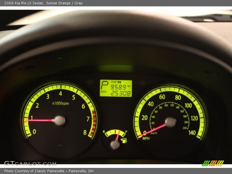  2009 Rio LX Sedan LX Sedan Gauges