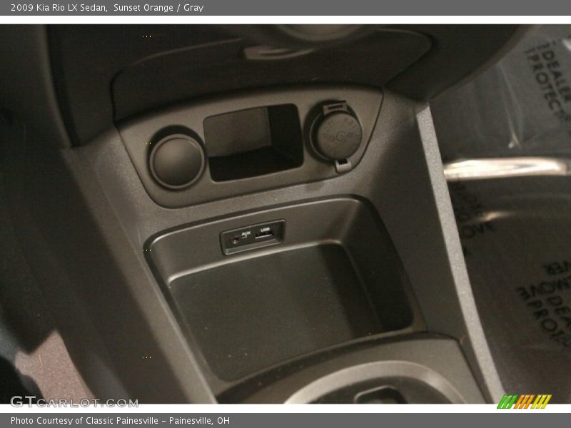 Sunset Orange / Gray 2009 Kia Rio LX Sedan