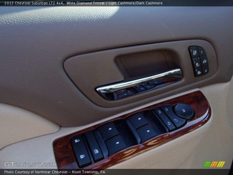 White Diamond Tricoat / Light Cashmere/Dark Cashmere 2013 Chevrolet Suburban LTZ 4x4