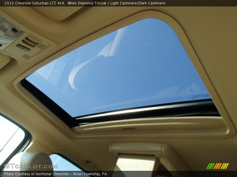 White Diamond Tricoat / Light Cashmere/Dark Cashmere 2013 Chevrolet Suburban LTZ 4x4