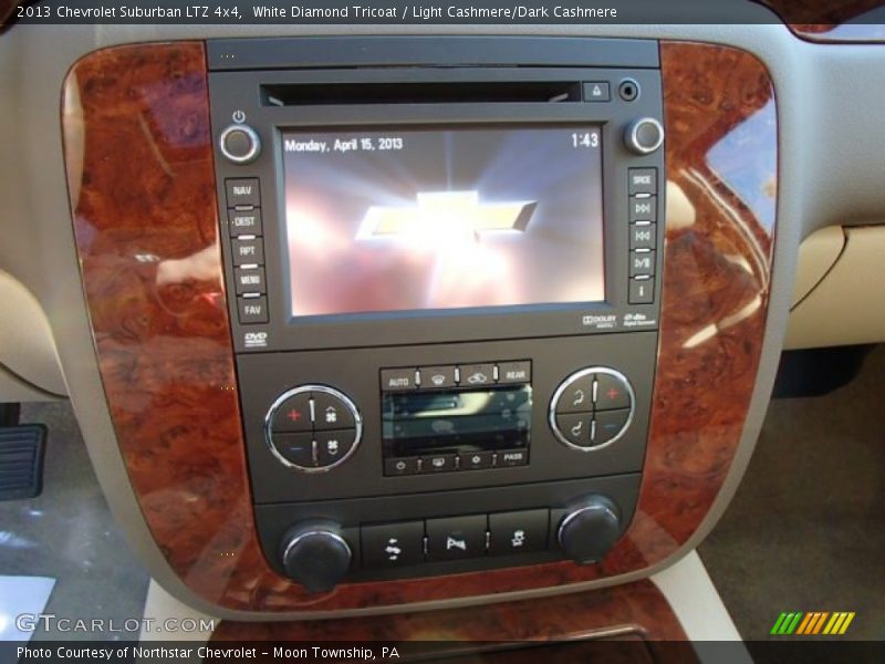 White Diamond Tricoat / Light Cashmere/Dark Cashmere 2013 Chevrolet Suburban LTZ 4x4