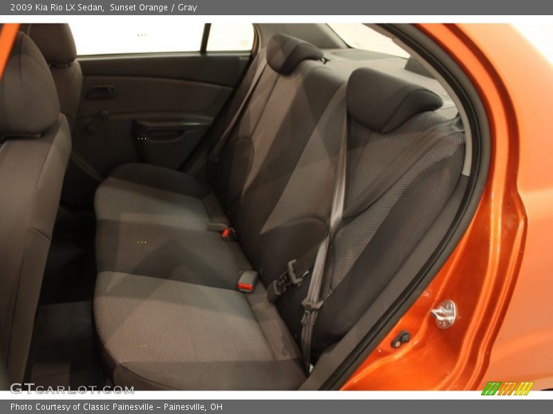 Sunset Orange / Gray 2009 Kia Rio LX Sedan