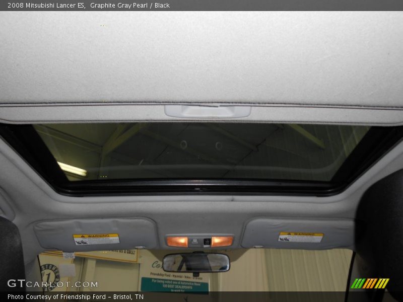 Graphite Gray Pearl / Black 2008 Mitsubishi Lancer ES