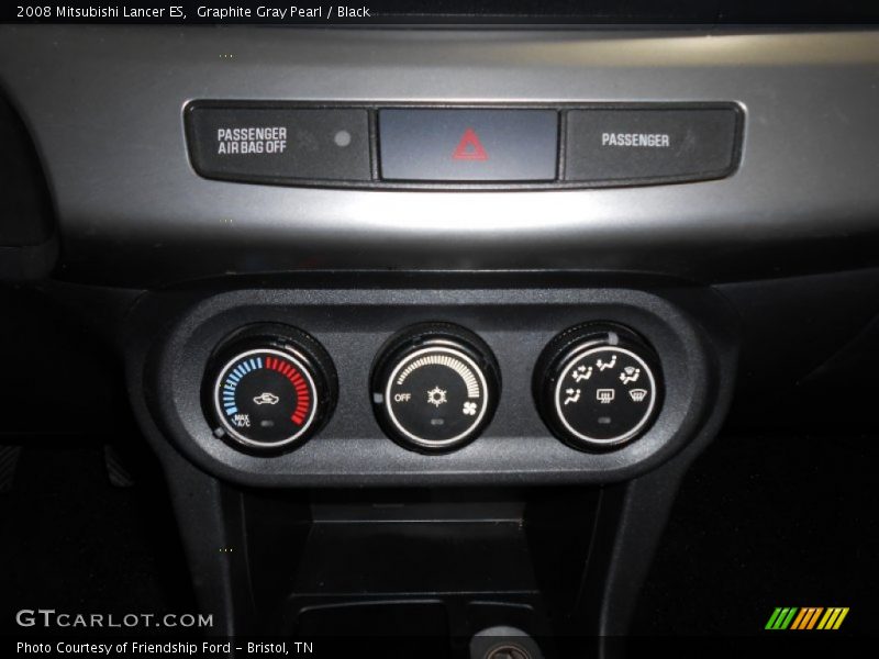 Graphite Gray Pearl / Black 2008 Mitsubishi Lancer ES