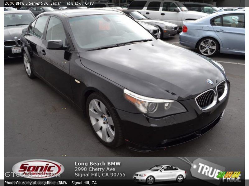 Jet Black / Grey 2006 BMW 5 Series 530i Sedan