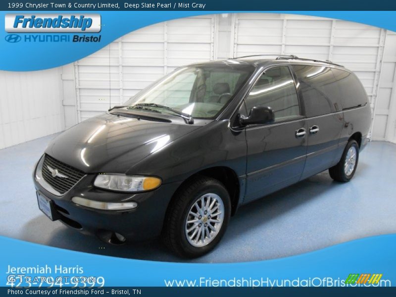 Deep Slate Pearl / Mist Gray 1999 Chrysler Town & Country Limited