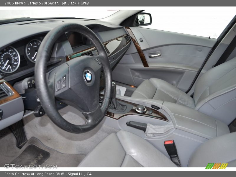 Jet Black / Grey 2006 BMW 5 Series 530i Sedan